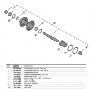 Complete Hub Axle Wh Mt501 Cl   Cykelreservedele fra Shimano