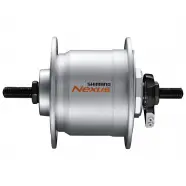 Dynamonav Dh C3000 2,4w 36h Sølv, Møtrik   Cykelnav fra Shimano