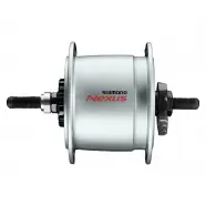 Dynamonav Dh C6000 2,4w 36h Sølv, Møtrik, Rullebremse   Cykelnav fra Shimano