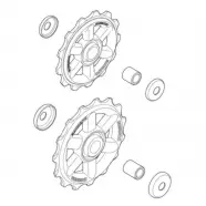 Gearhjul Par Altus 13&15t, 8 Sp   Cykelreservedele fra Shimano