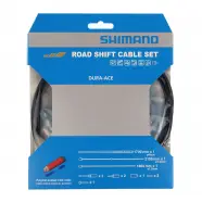 Gearkabelsæt Racer Da9000 Sort Polymer Belagt Wire   Cykelreservedele fra Shimano