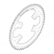 Klinge Fc 9000 11 Sp, Me Typ For 54 42 54t   Cykel Klinge fra Shimano