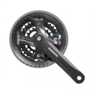 Kranksæt 7 8sp Trippel 175mm Sort, 42 32 22t 175mm, 8 Sp   Kranksæt fra Shimano