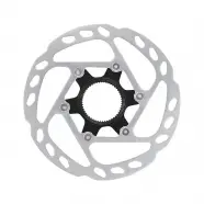 Rotor 140mm Lock Int. Sm Rt64 W Lring Black   Cykel Bremseskive fra Shimano
