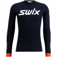 Roadline Racex Long Sleeve M   Black Dark Navy   Str. L   Undertrøje fra Swix