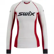 Triac Dry Breathe Long Sleeve W   Bright White   Red   Str. L   Undertrøje fra Swix