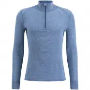 Rav 100% Turtle Neck W Zip Ms   Indian Teal Smoke Blue   Str. Xxl   Undertrøje fra Ulvang