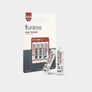Max Power Alkaline Aaa 1,5v   4 Stk.   Batteri fra Uniross