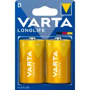 Longlife D 2 Pack (b)   Batteri fra Varta