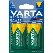 Recharge Charge Accu Power D 3000mah 2 Pack   Batteri fra Varta