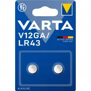 V12ga Lr43 Alkaline 2 Pack   Batteri fra Varta