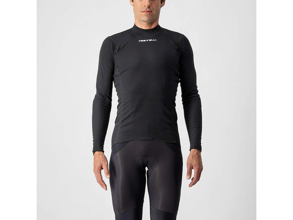 Flanders Warm Langærmet Baselayer Sort Herre Størrelse S fra Castelli