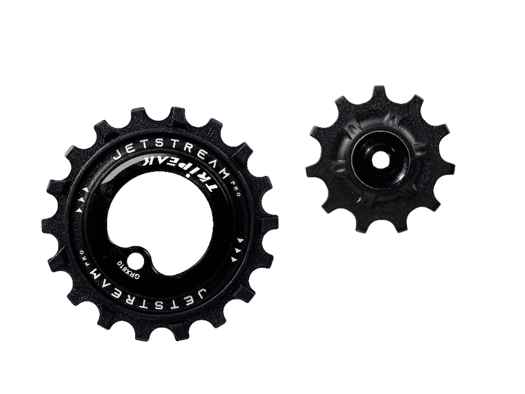 Oversized Pulleyhjul Jetstream Pro Keramiske Lejer Shimano Grx Rx810 815 11t 18t Sort fra Tripeak