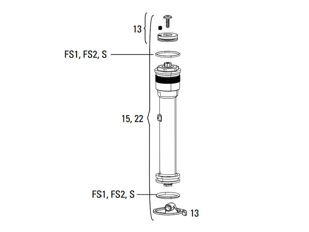 Damper Internals Turnkey, Right For 30 Gold Tk 26'' 27,5'' 29'' 80 100 Mm fra Rockshox